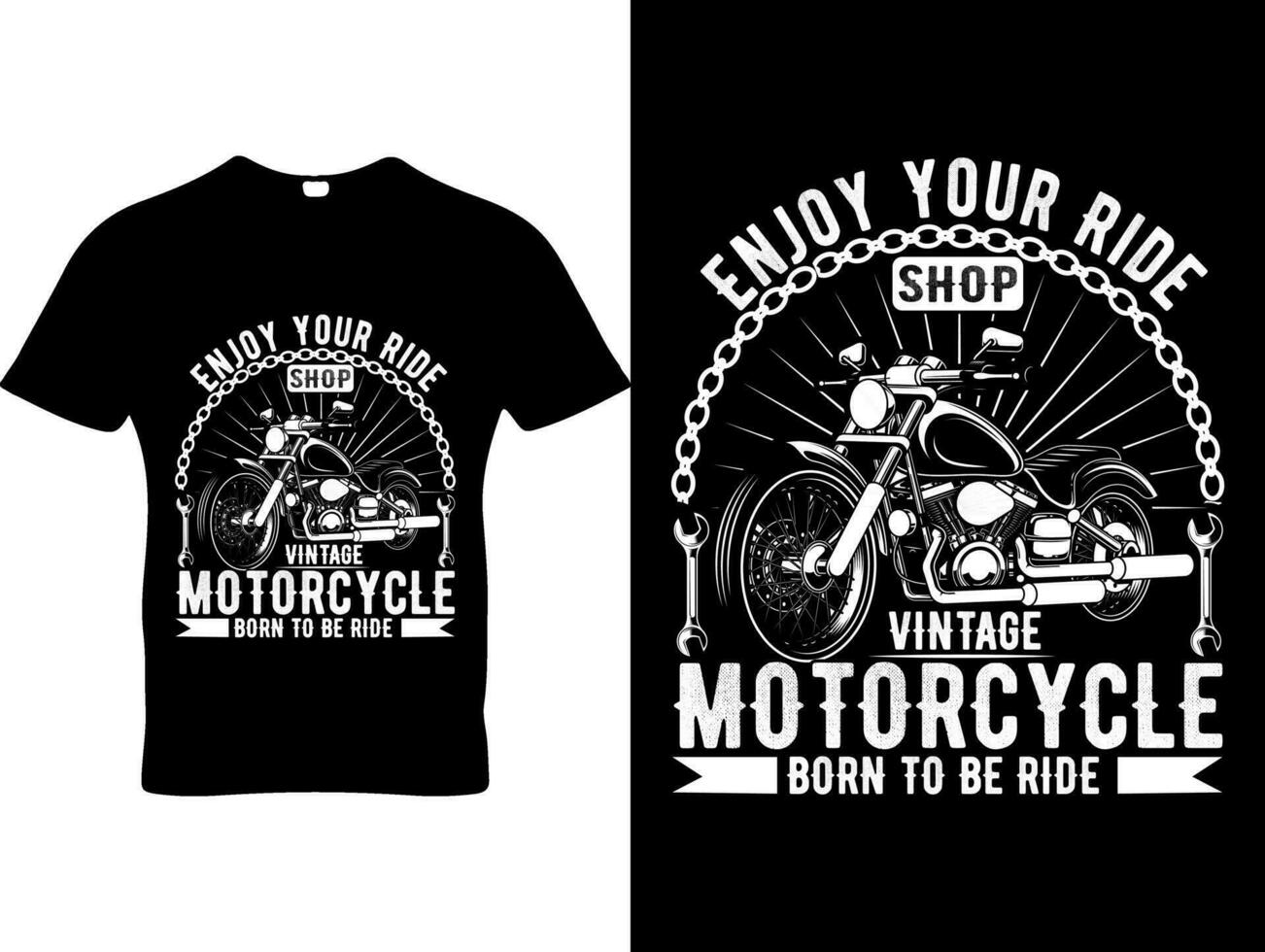 motorfiets t-shirt ontwerp vector