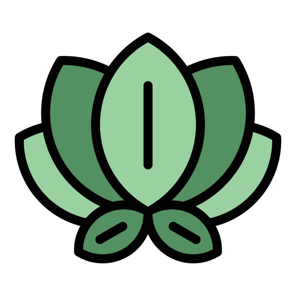 lotus bloem icoon vector vlak