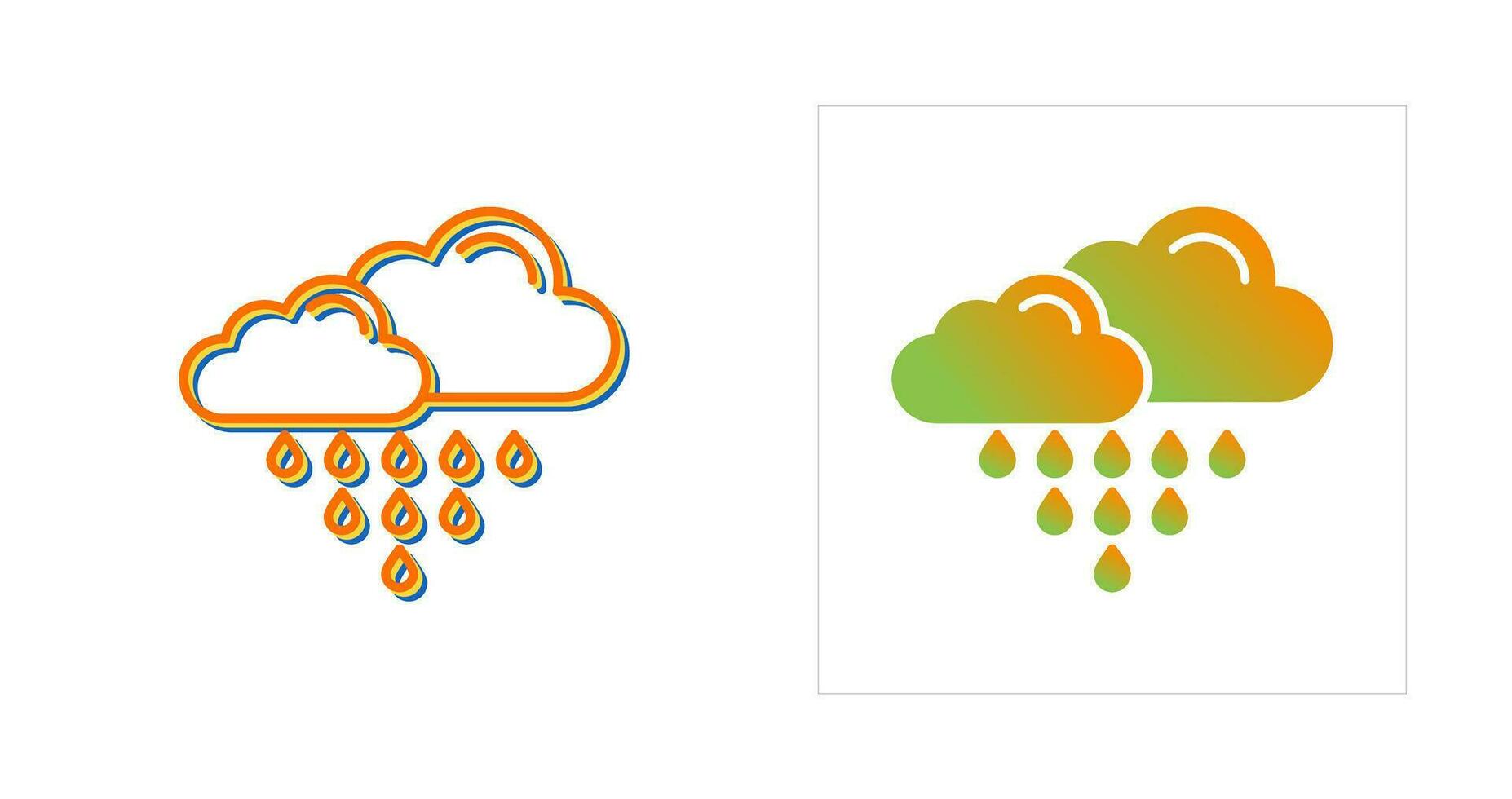 zuur regen vector icoon