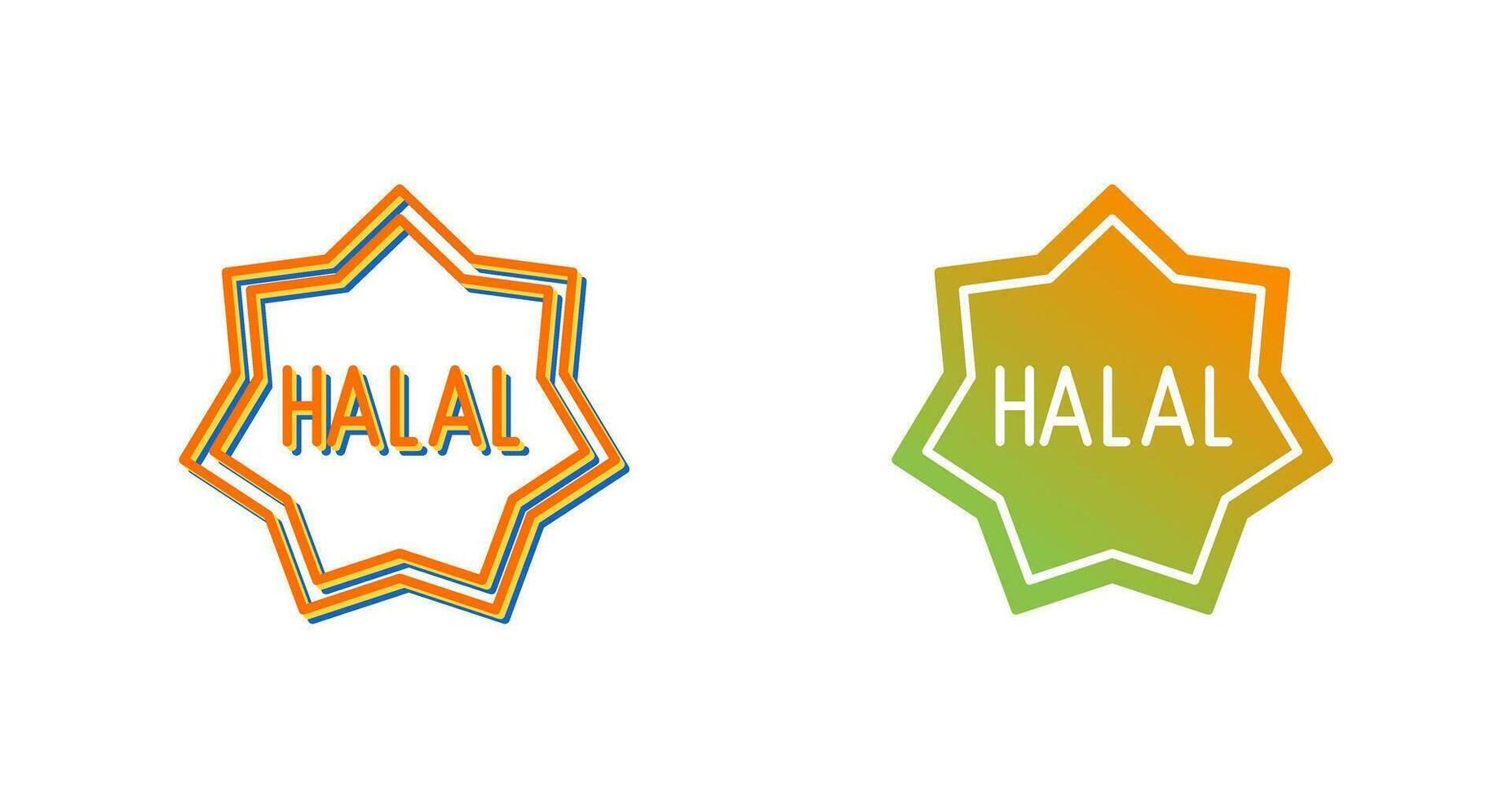 halal vector icoon