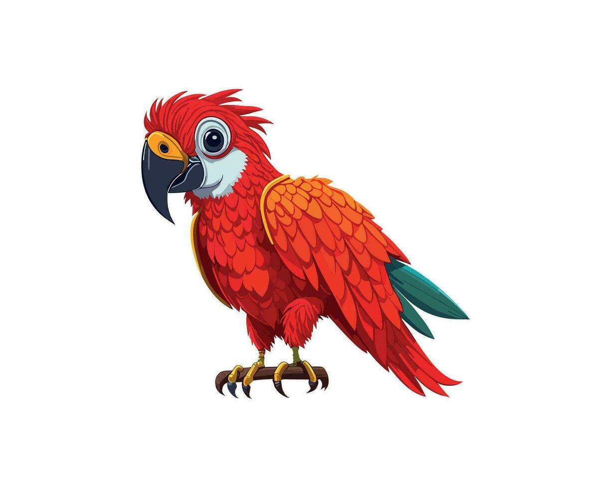 schattige papegaai illustratie vector