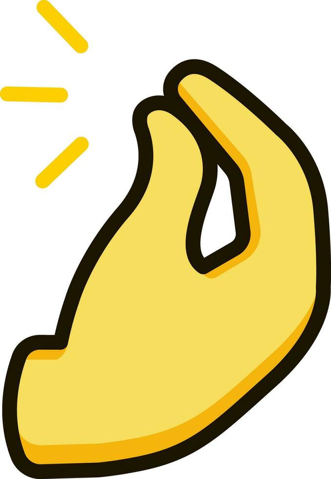 geknepen vingers icoon emoji sticker vector