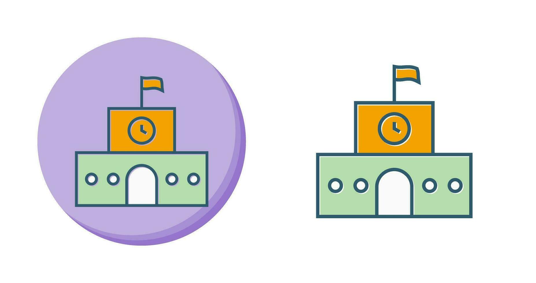 school- gebouw vector icoon