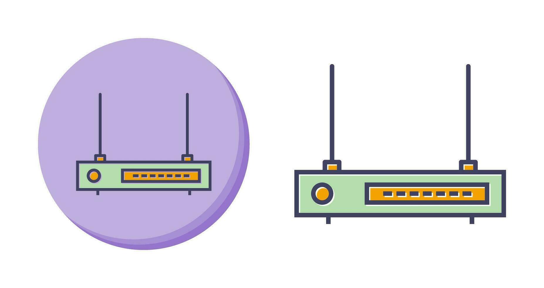 Wifi router vector icoon