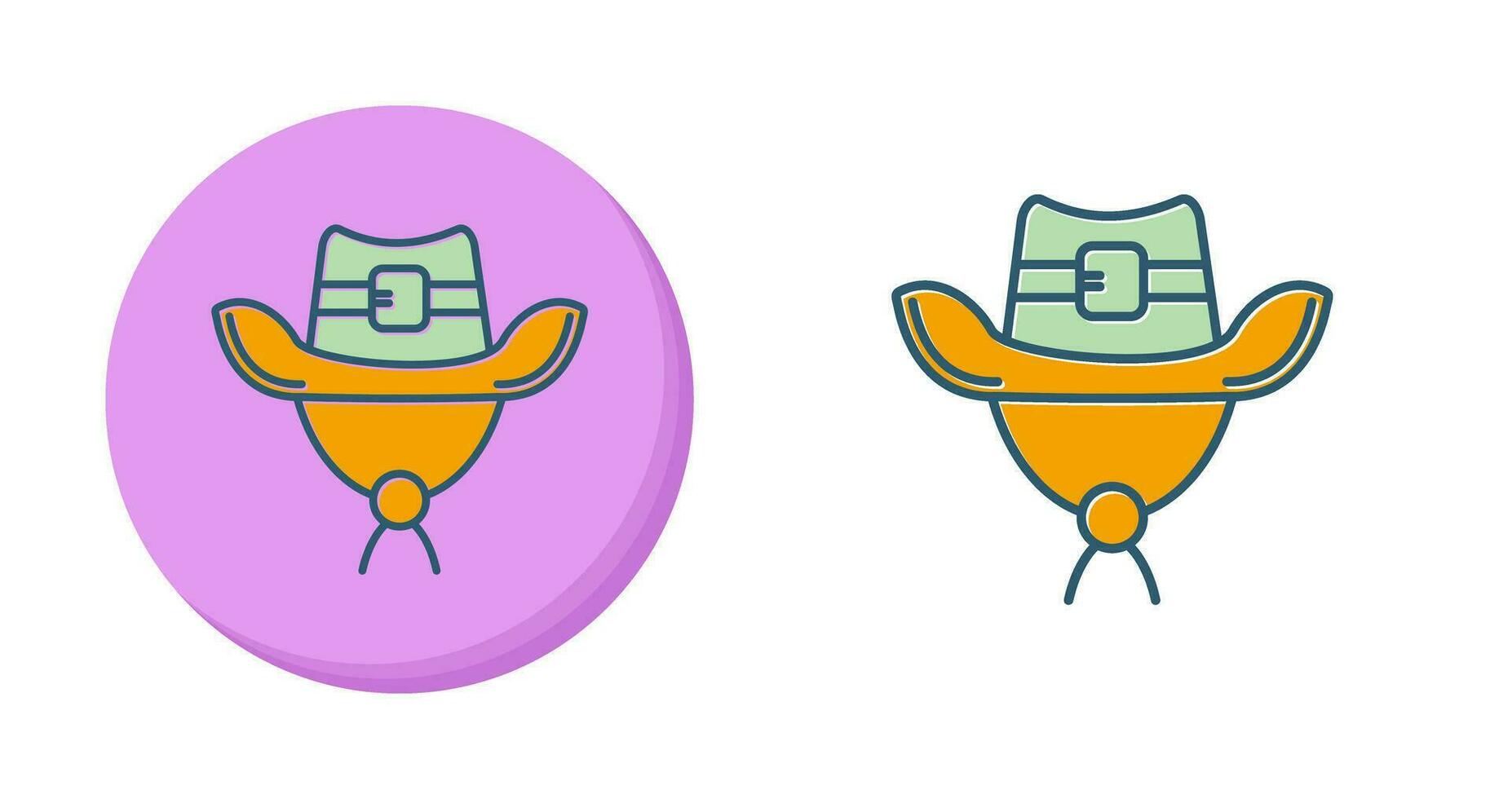 cowboy hoed vector icoon