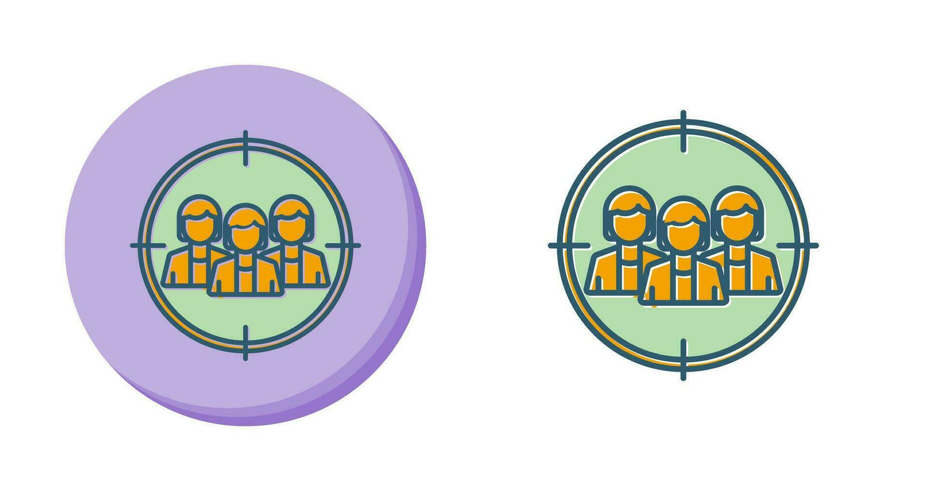 doelgroep vector pictogram