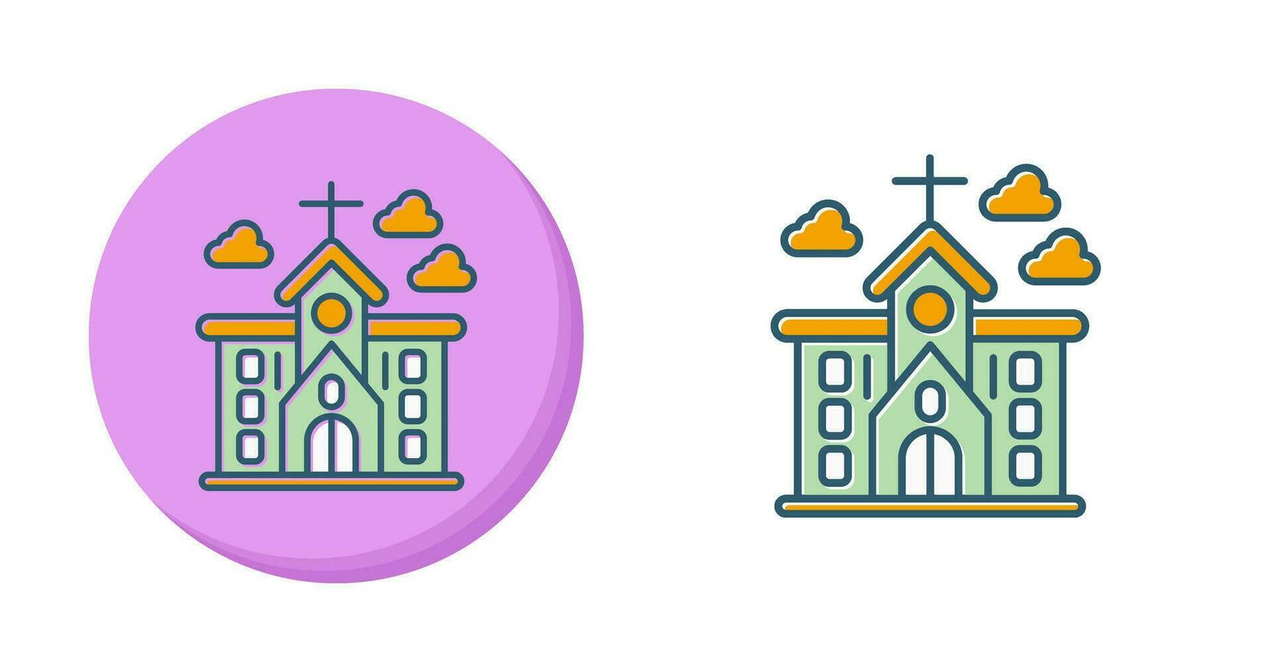 kerk vector pictogram