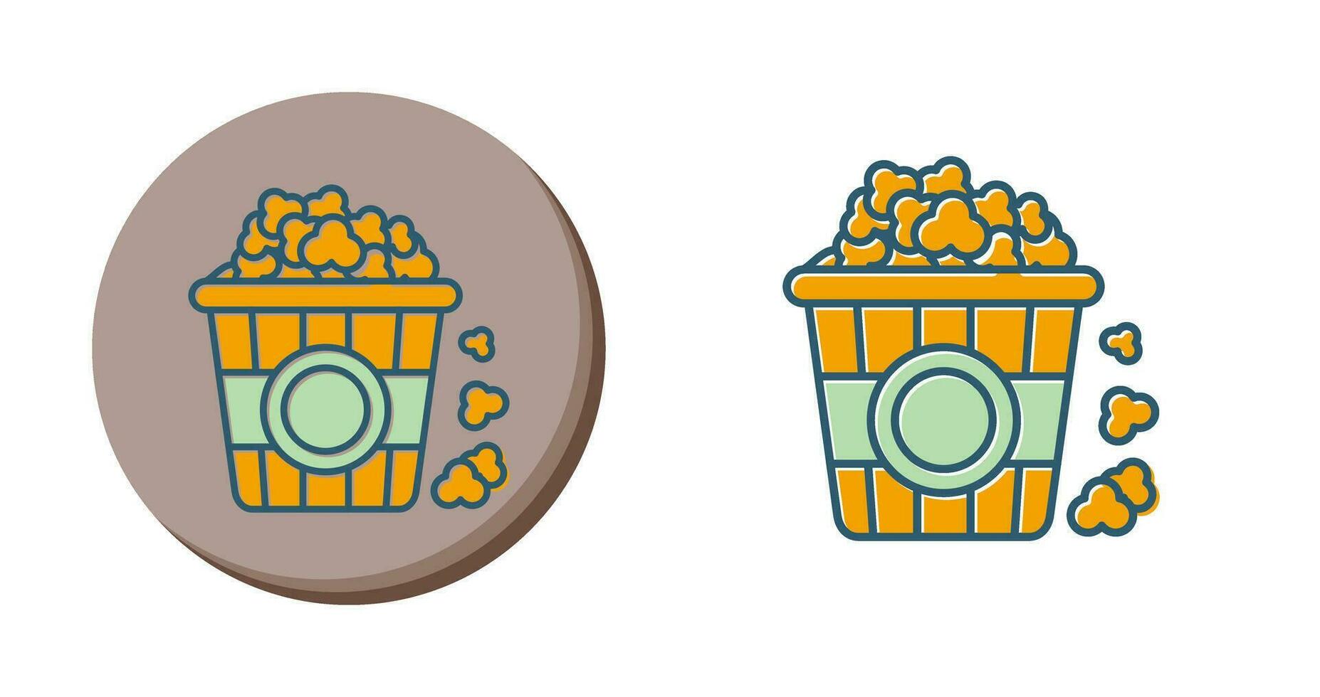 popcorn vector icoon