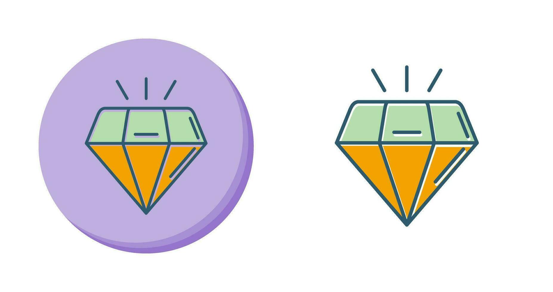 diamant vector pictogram