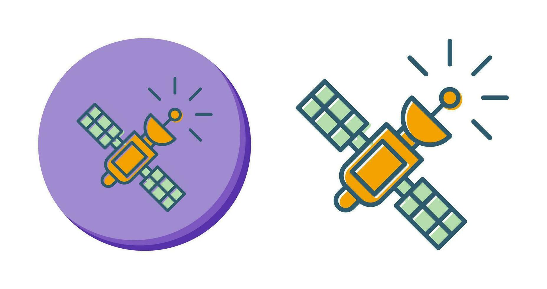 satelliet vector pictogram