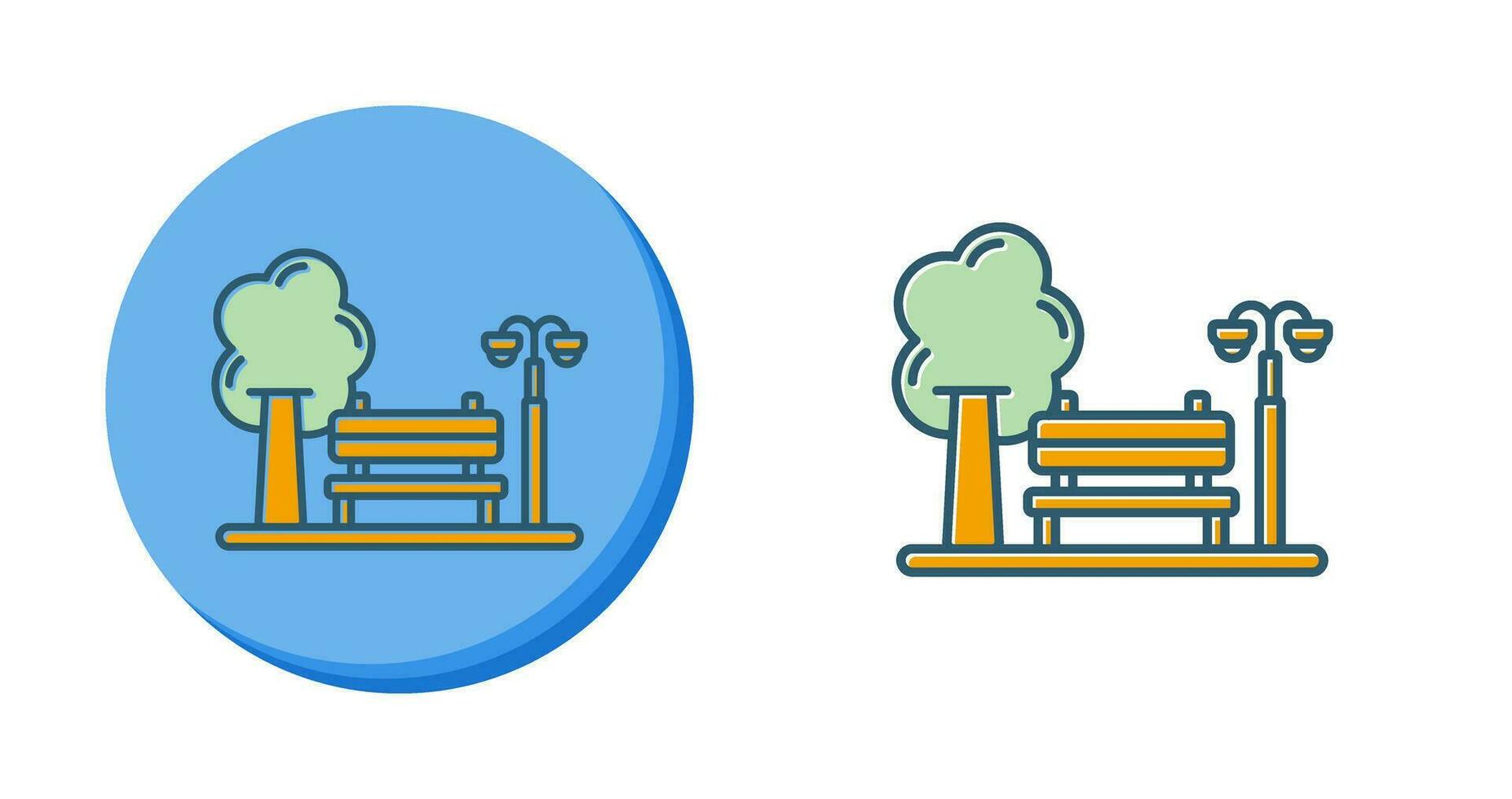 park vector pictogram