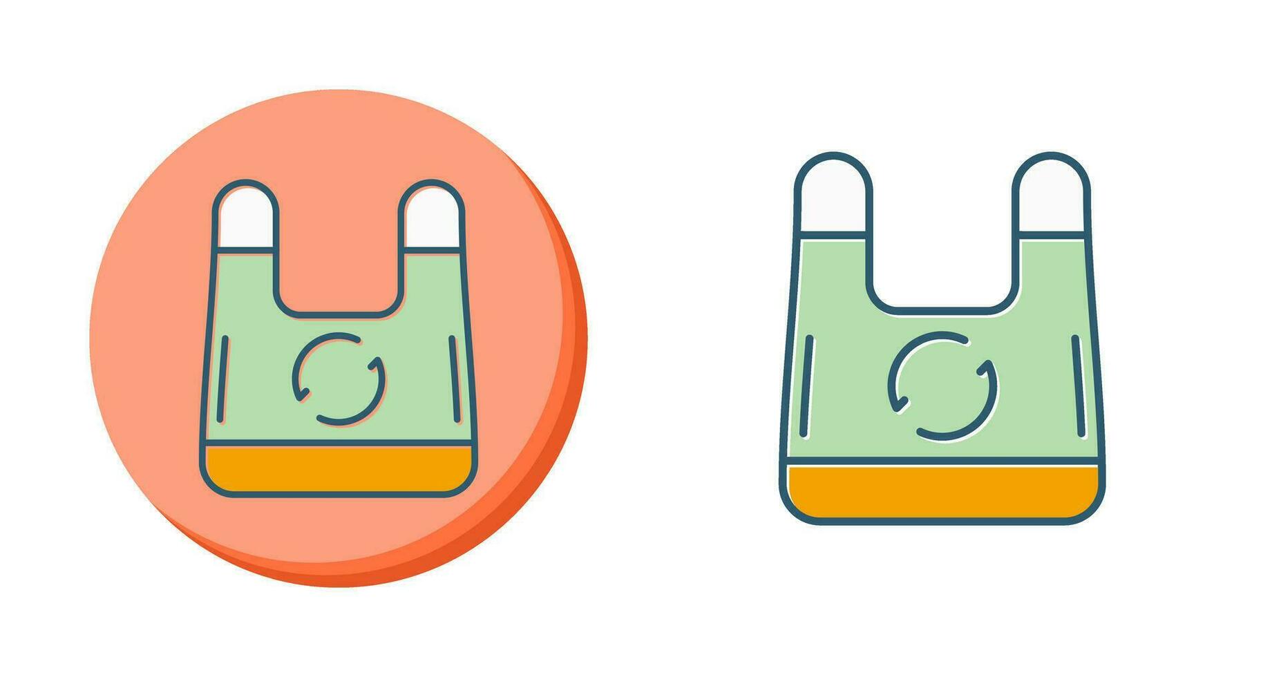 plastic zak vector icoon