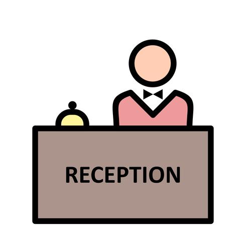 Receptie Vector pictogram