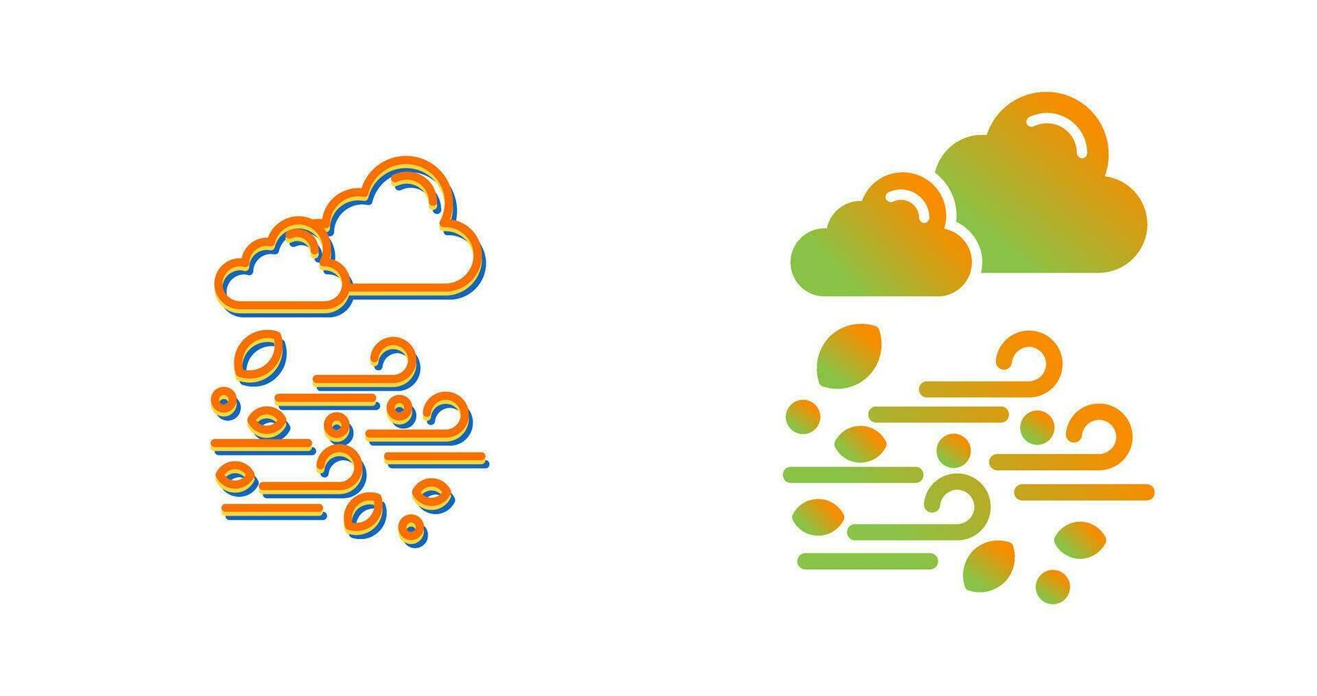 wind vector pictogram