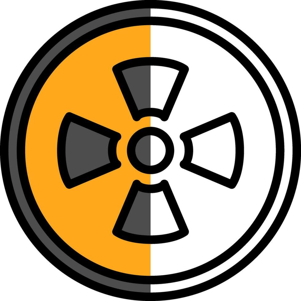 radioactief vector icoon ontwerp