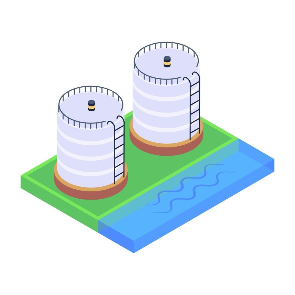 silo's en graanschuur vector