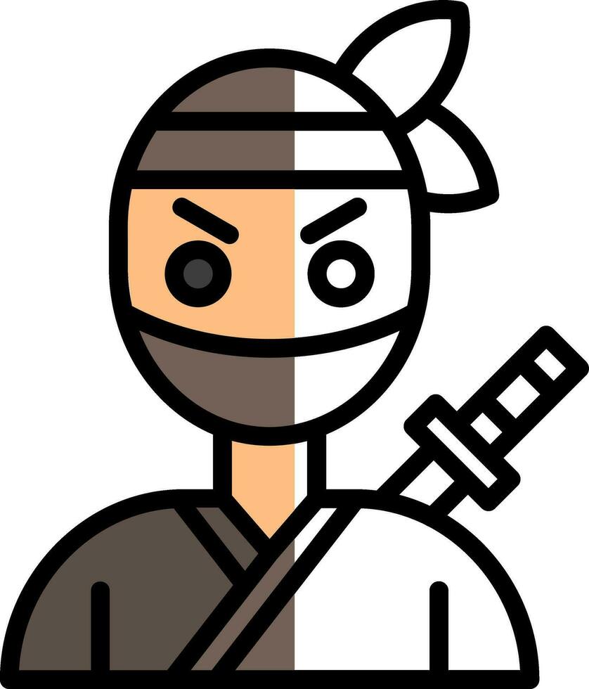 Ninja vector icoon ontwerp