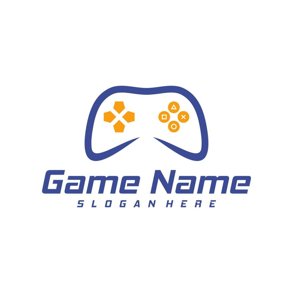 gamepad logo ontwerp vector. creatief bedieningshendel logo ontwerp sjabloon concept vector