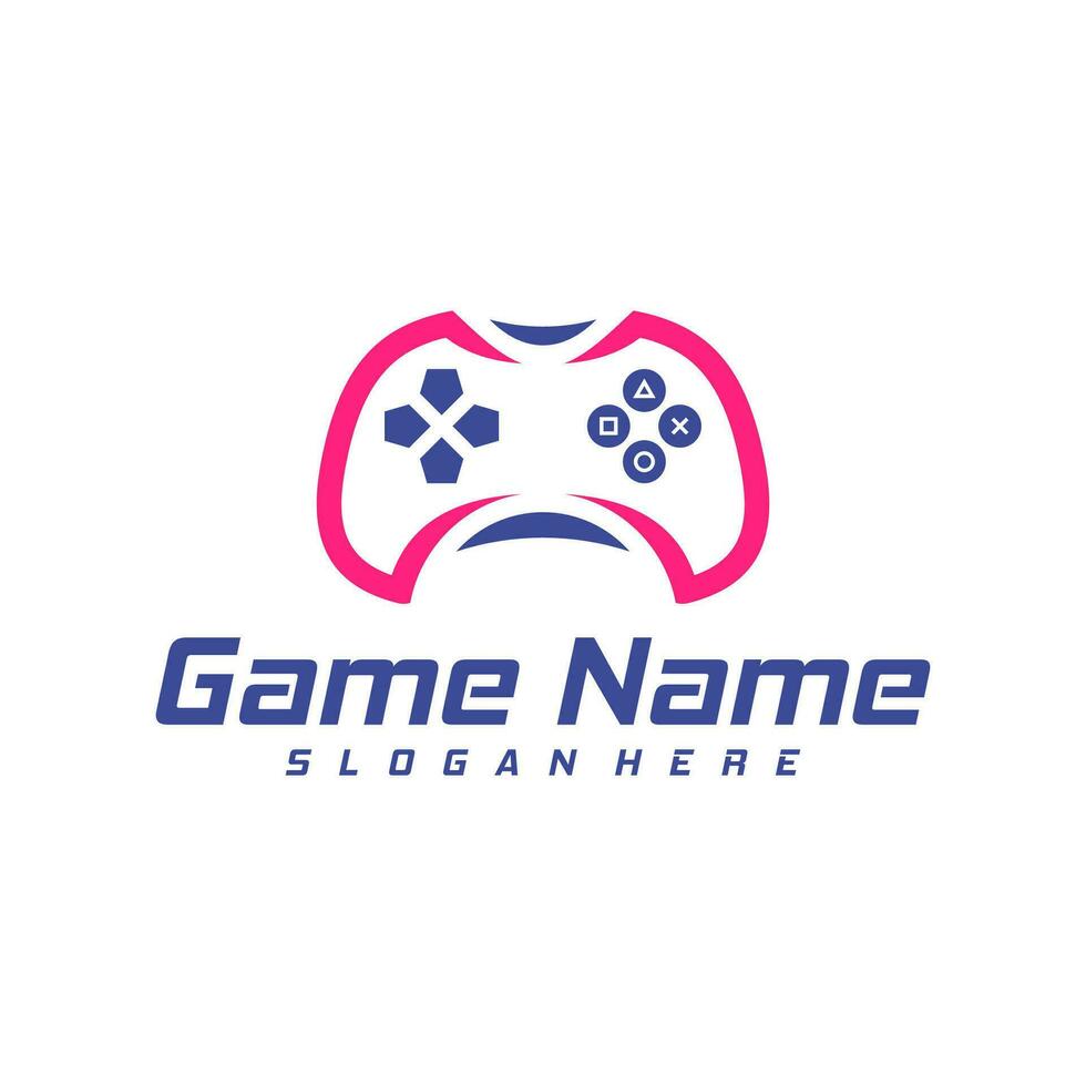 gamepad logo ontwerp vector. creatief bedieningshendel logo ontwerp sjabloon concept vector