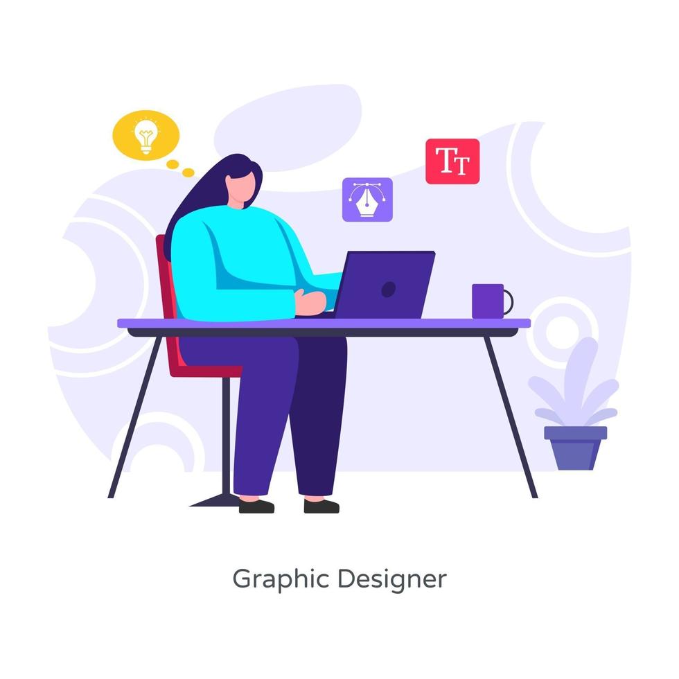 web grafisch ontwerper vector