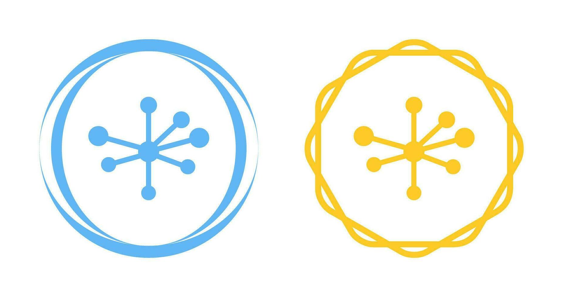 moleculair structuur vector icoon