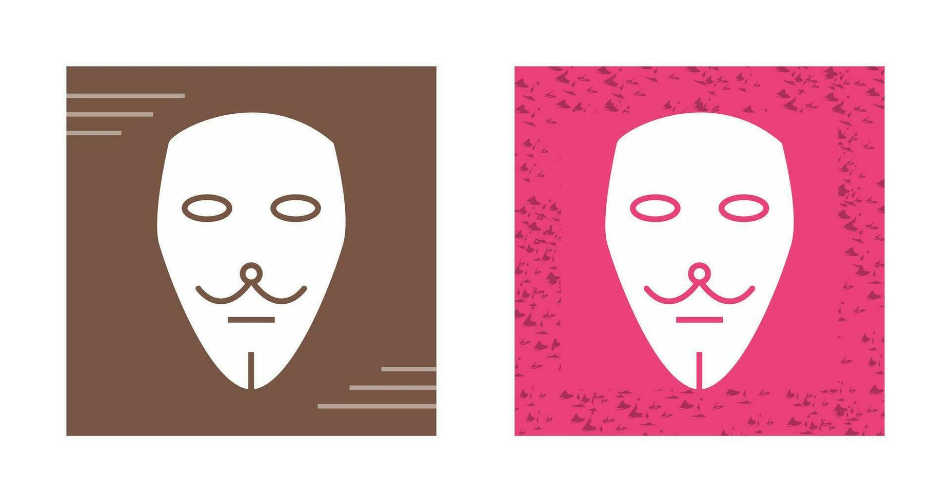 twee maskers vector icoon