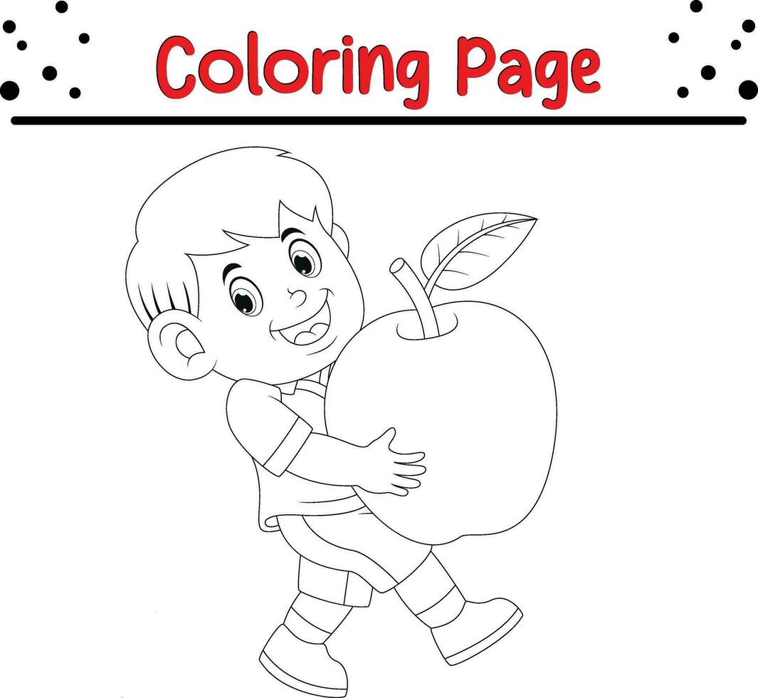 schattig tekenfilm kleur bladzijde illustratie vector. voor kinderen kleur boek. vector