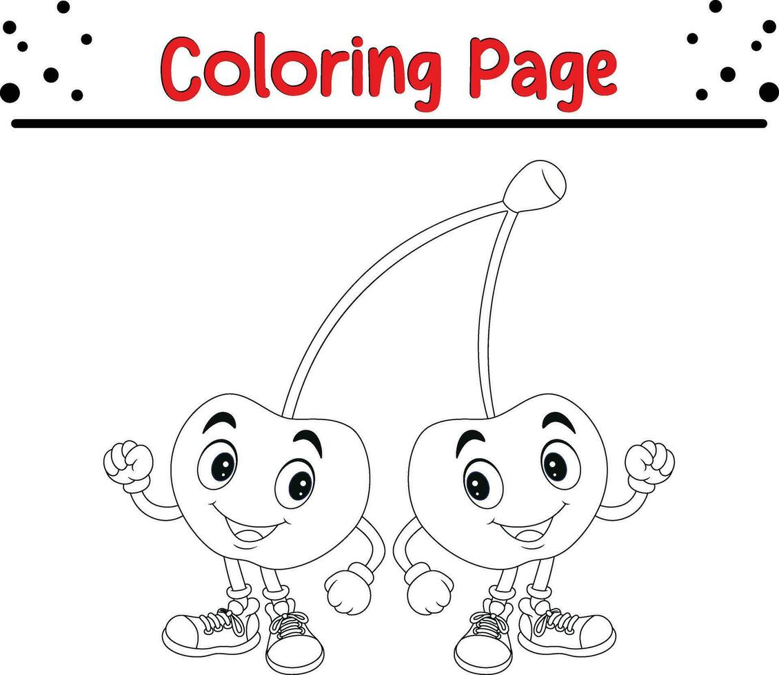 schattig tekenfilm kleur bladzijde illustratie vector. voor kinderen kleur boek. vector