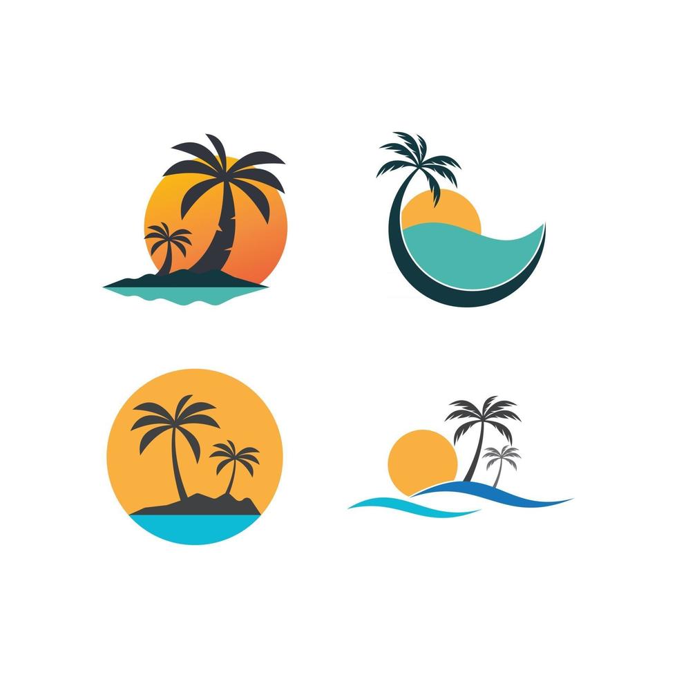 palmboom zomer vector