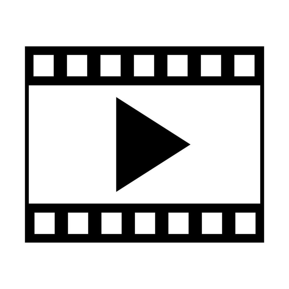 Speel video film strip vector icoon. voor uw web plaats ontwerp, logo, app, ui. vector illustratie