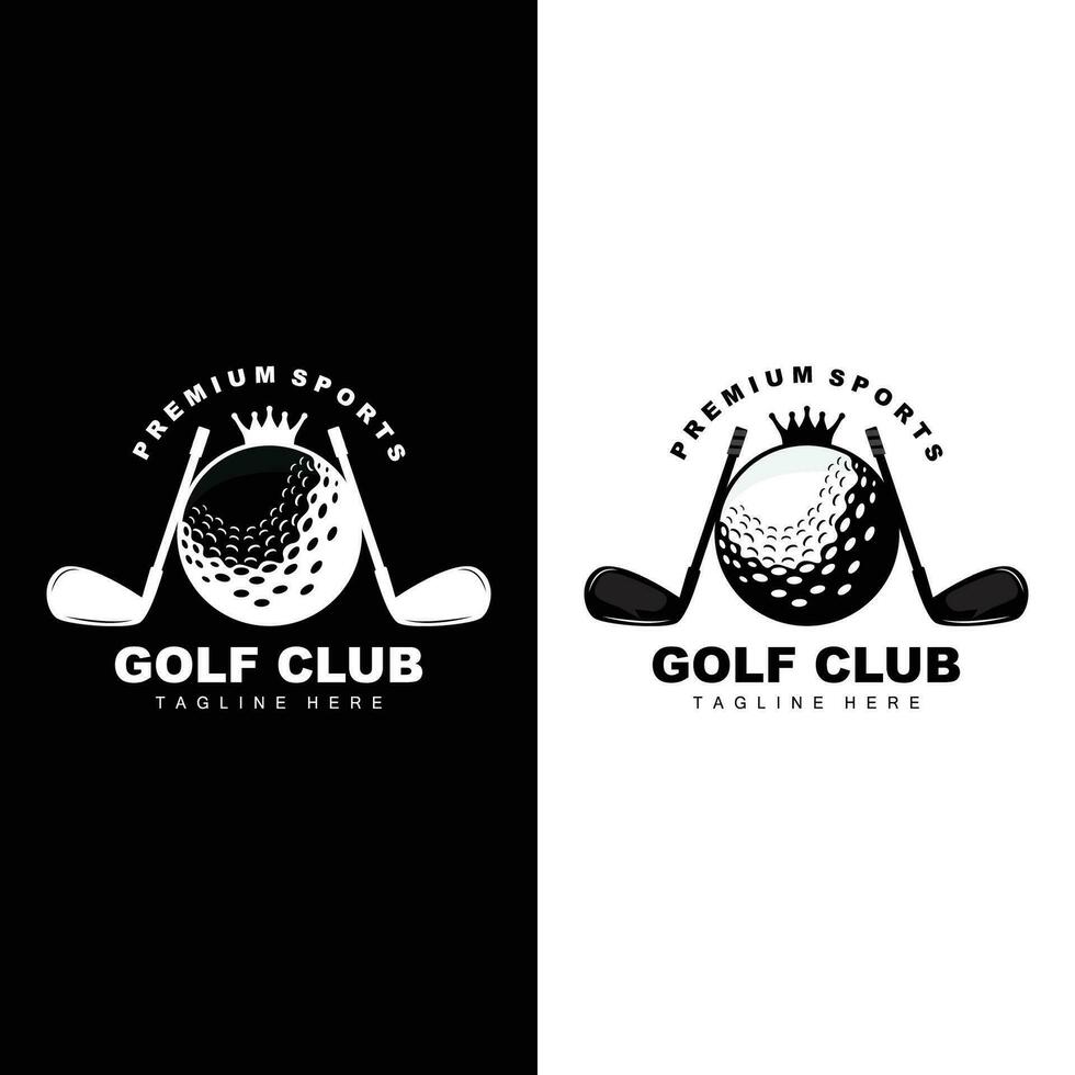 golf team sport logo ontwerp toernooi illustratie symbool sjabloon vector