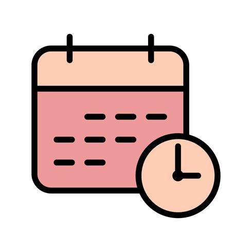 Zakelijke deadline vector pictogram