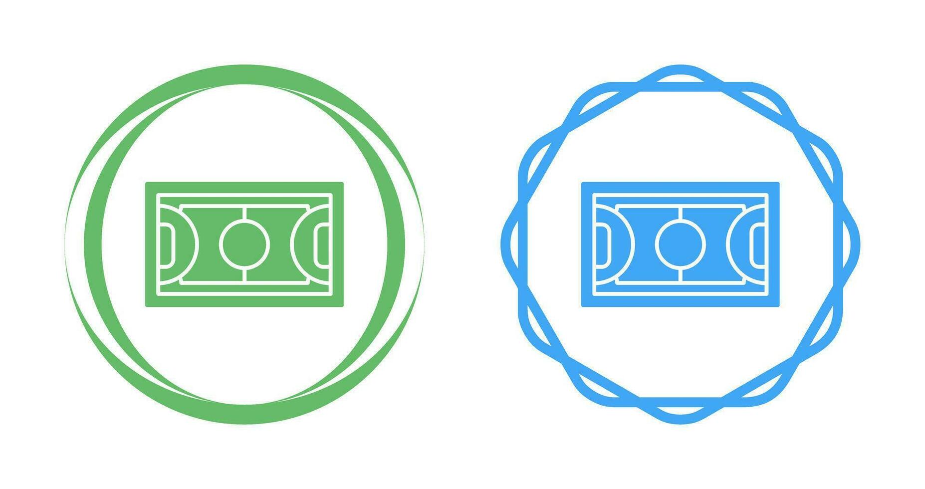 Amerikaans voetbal veld- vector icoon