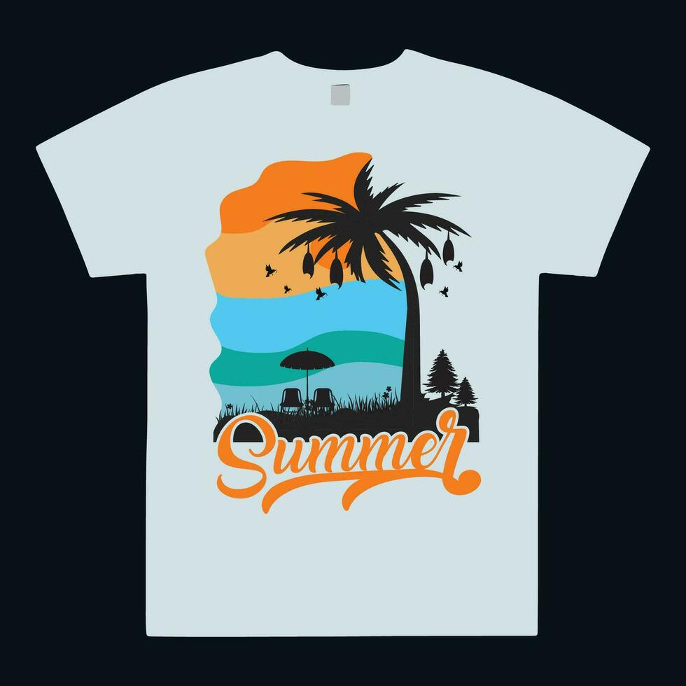 vrij zomer t-shirt ontwerp en vector het dossier