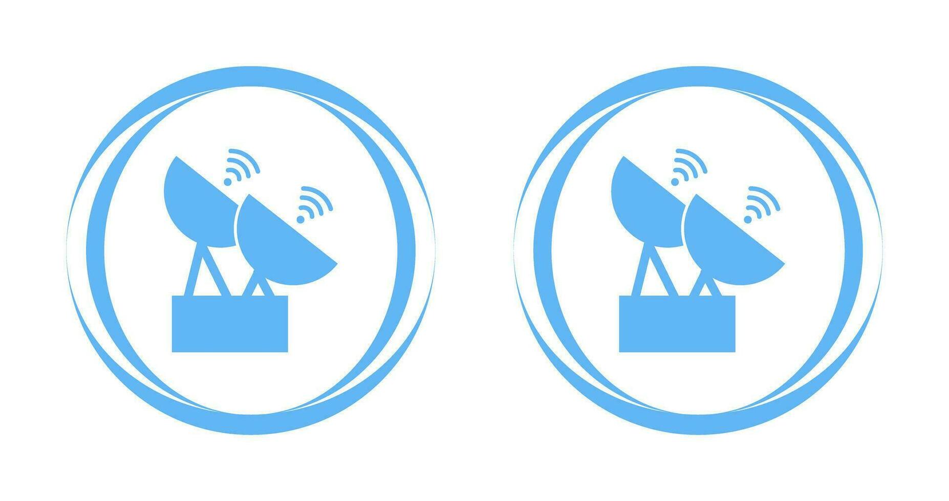 twee satellieten vector icoon