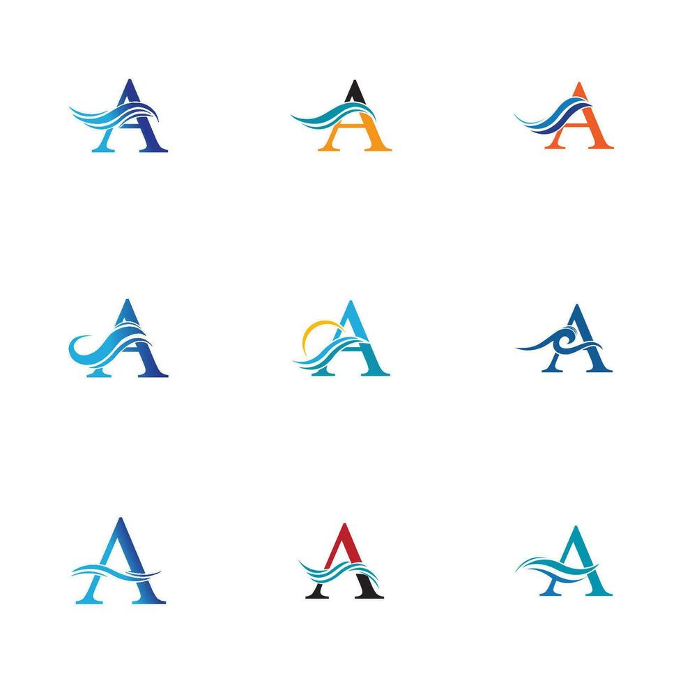een brief Golf logo sjabloon vector illustratie