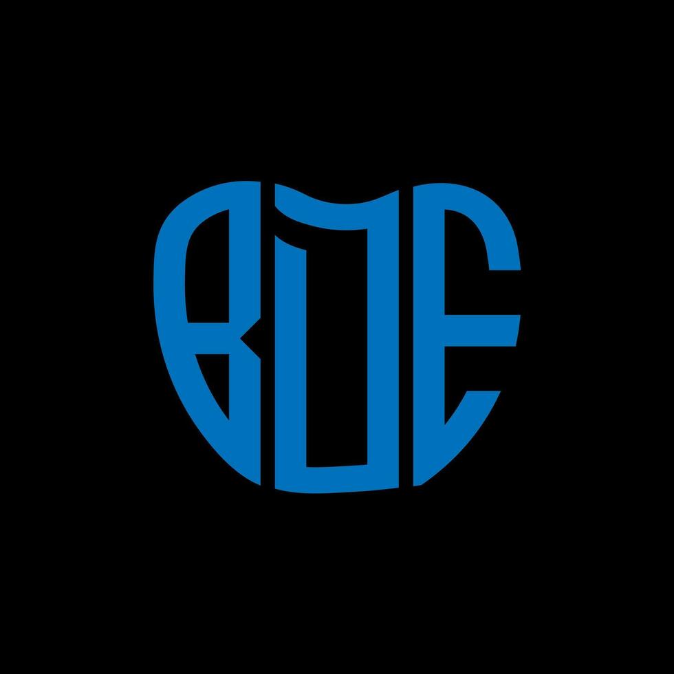 bde brief logo creatief ontwerp. bde uniek ontwerp. vector