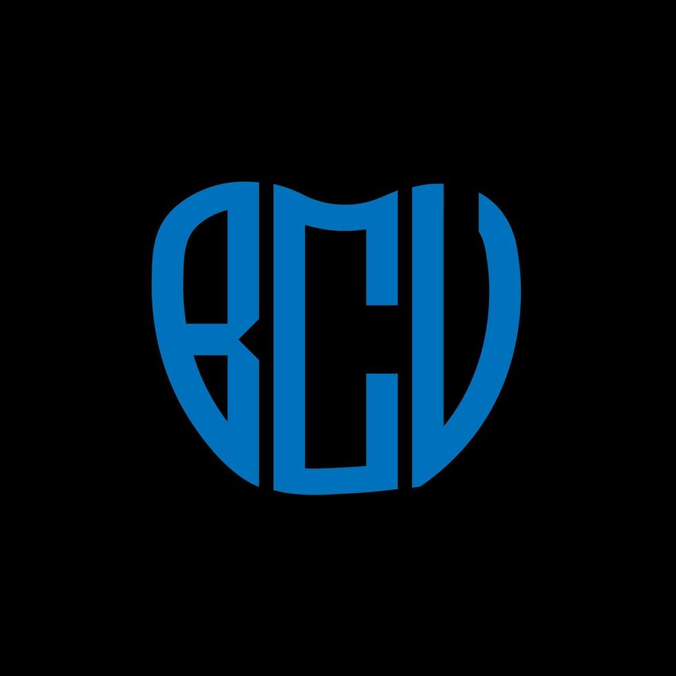 bcu brief logo creatief ontwerp. bcu uniek ontwerp. vector