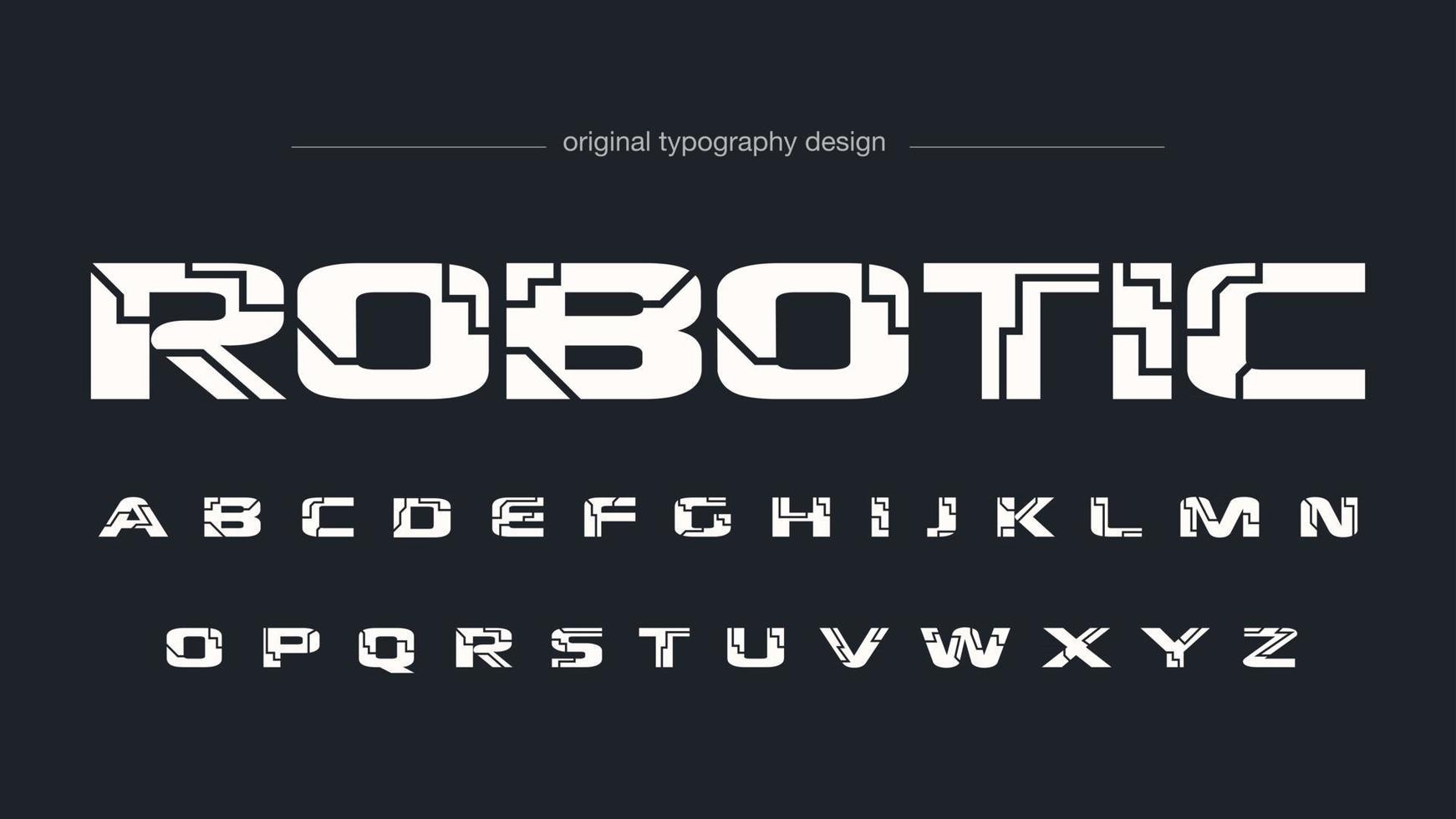 futuristische gewaagde witte artistieke typografie vector