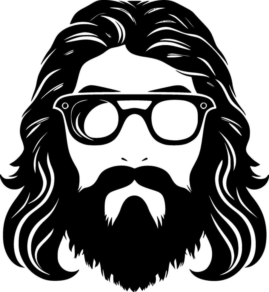 hippie - hoog kwaliteit vector logo - vector illustratie ideaal voor t-shirt grafisch