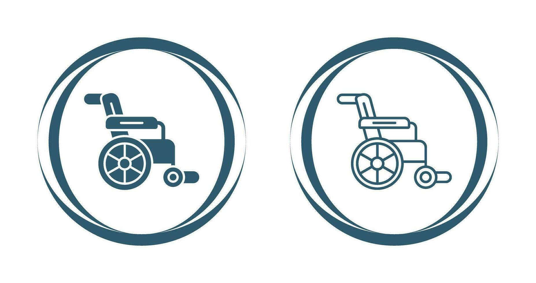 rolstoel vector pictogram