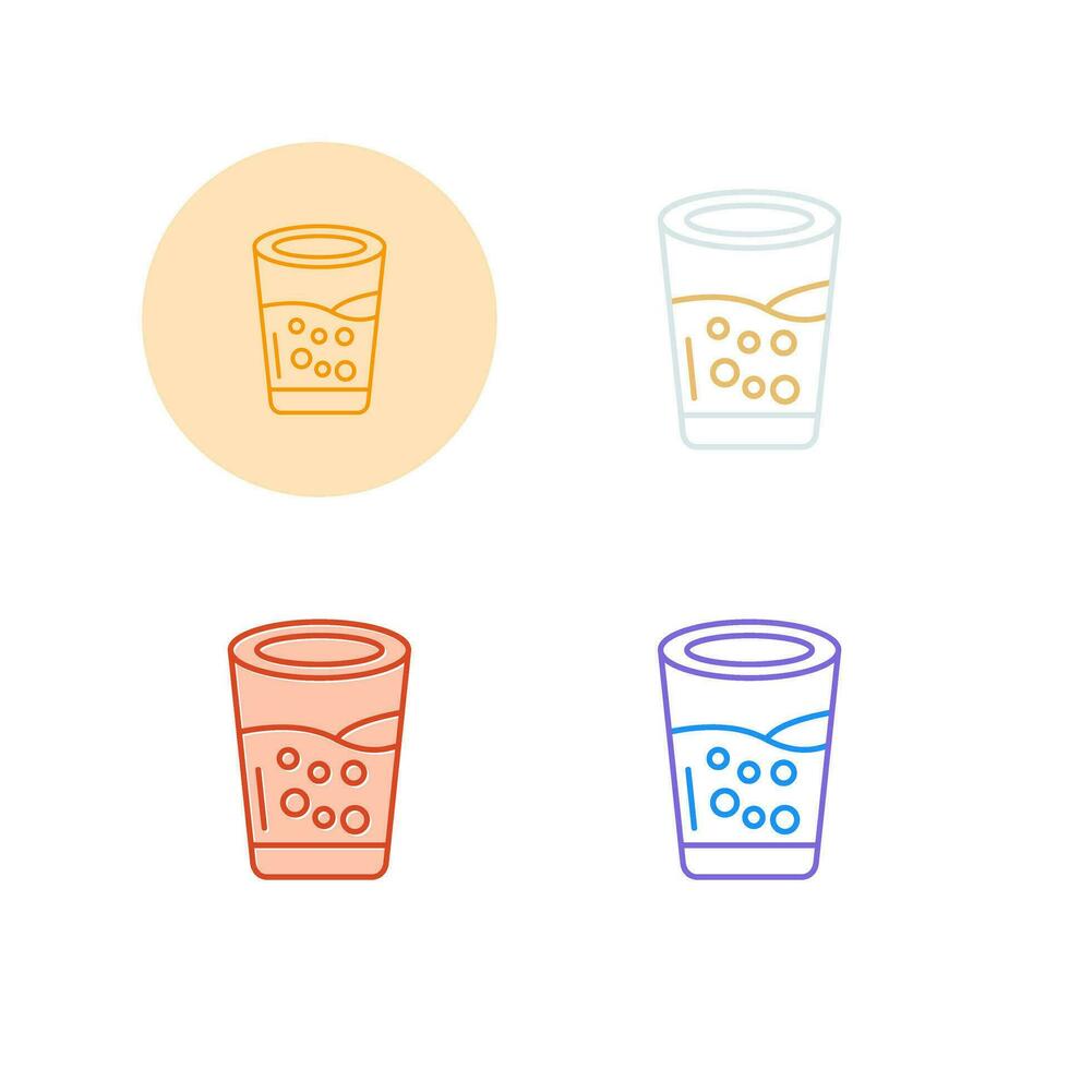 glas water vector icon