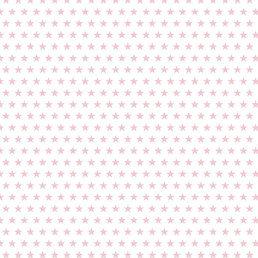 gemakkelijk abstract naadloos baby roze kleur ster patroon vector