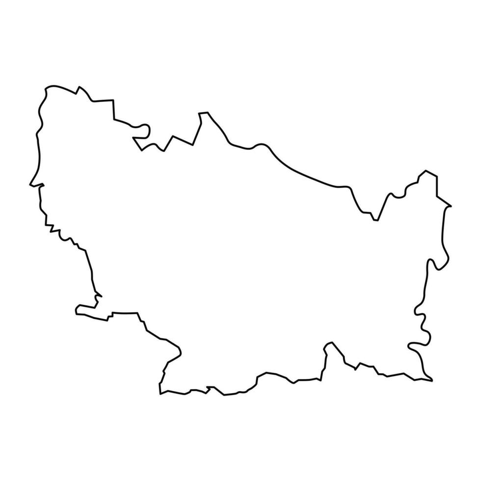 nuble regio kaart, administratief divisie van Chili. vector
