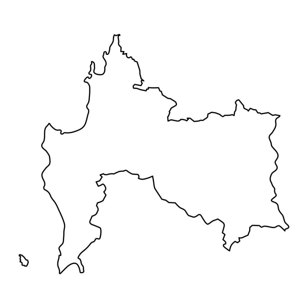 biobio regio kaart, administratief divisie van Chili. vector