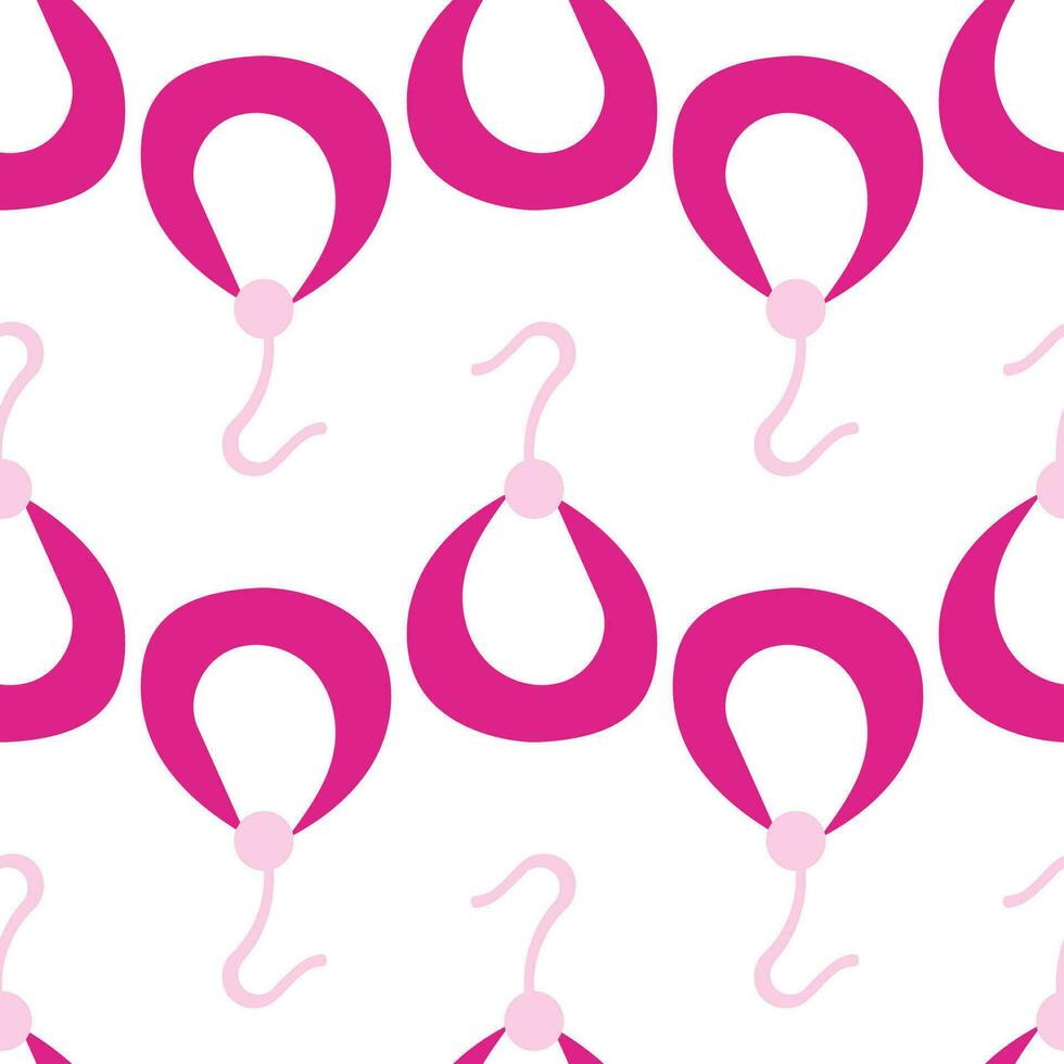 barbiecore roze oorbellen icoon pop vector jurk