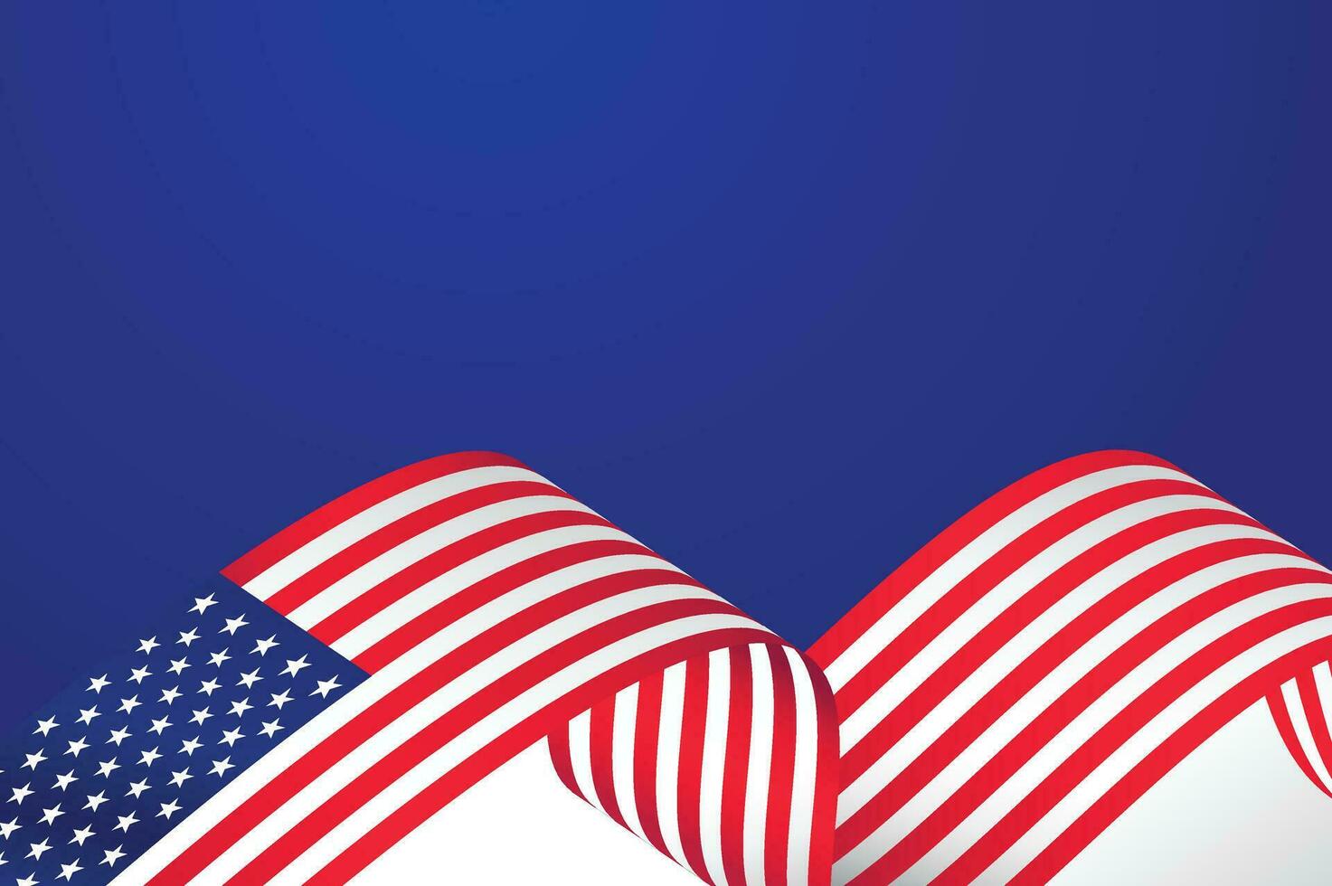 Amerikaans vlag achtergrond. golvend vlag van Amerikaans geïsoleerd wit achtergrond, symbolen van Verenigde Staten van Amerika , sjabloon voor spandoek, kaart, reclame ,promoten, TV reclame, advertenties, web ontwerp, affiche vector