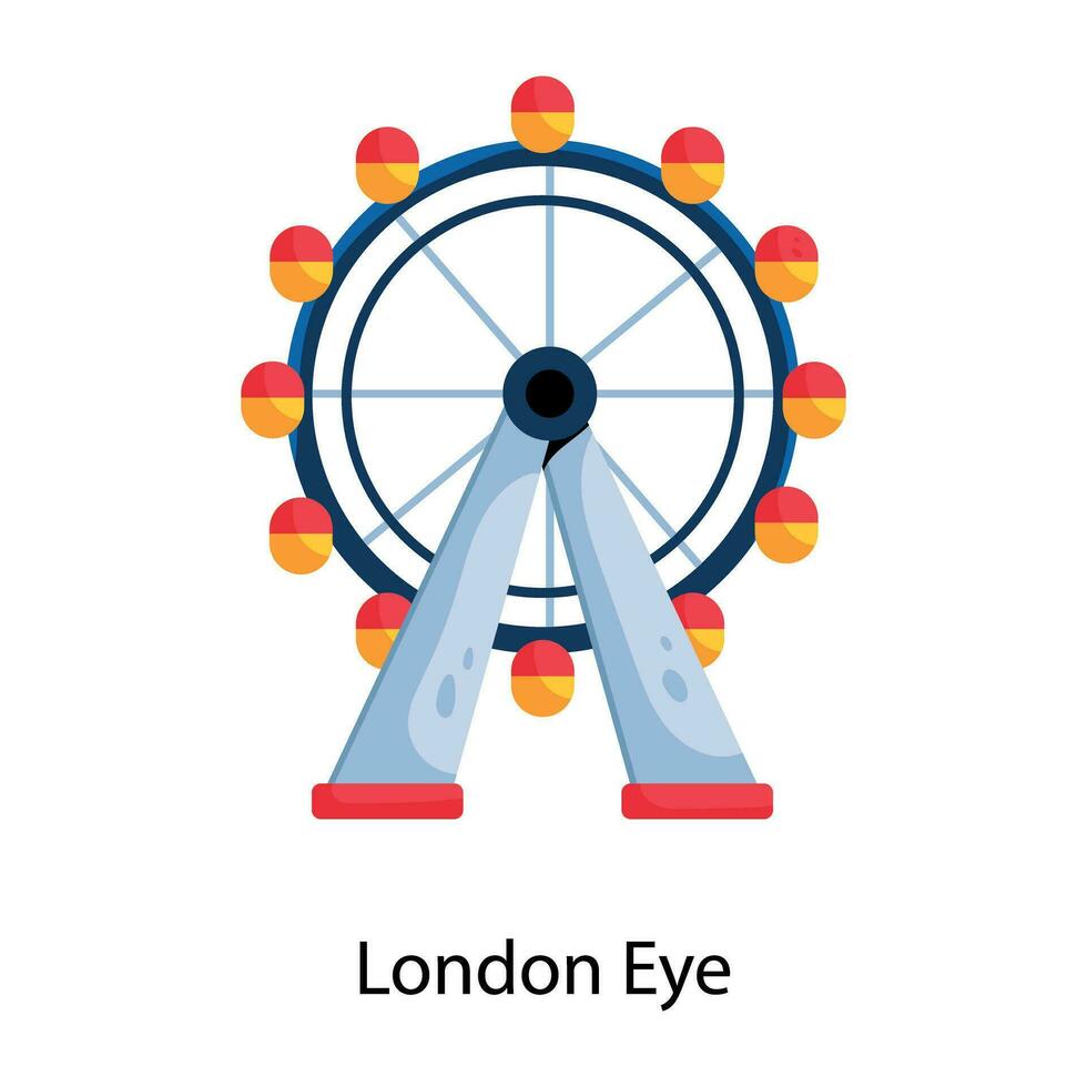 modieus Londen oog vector