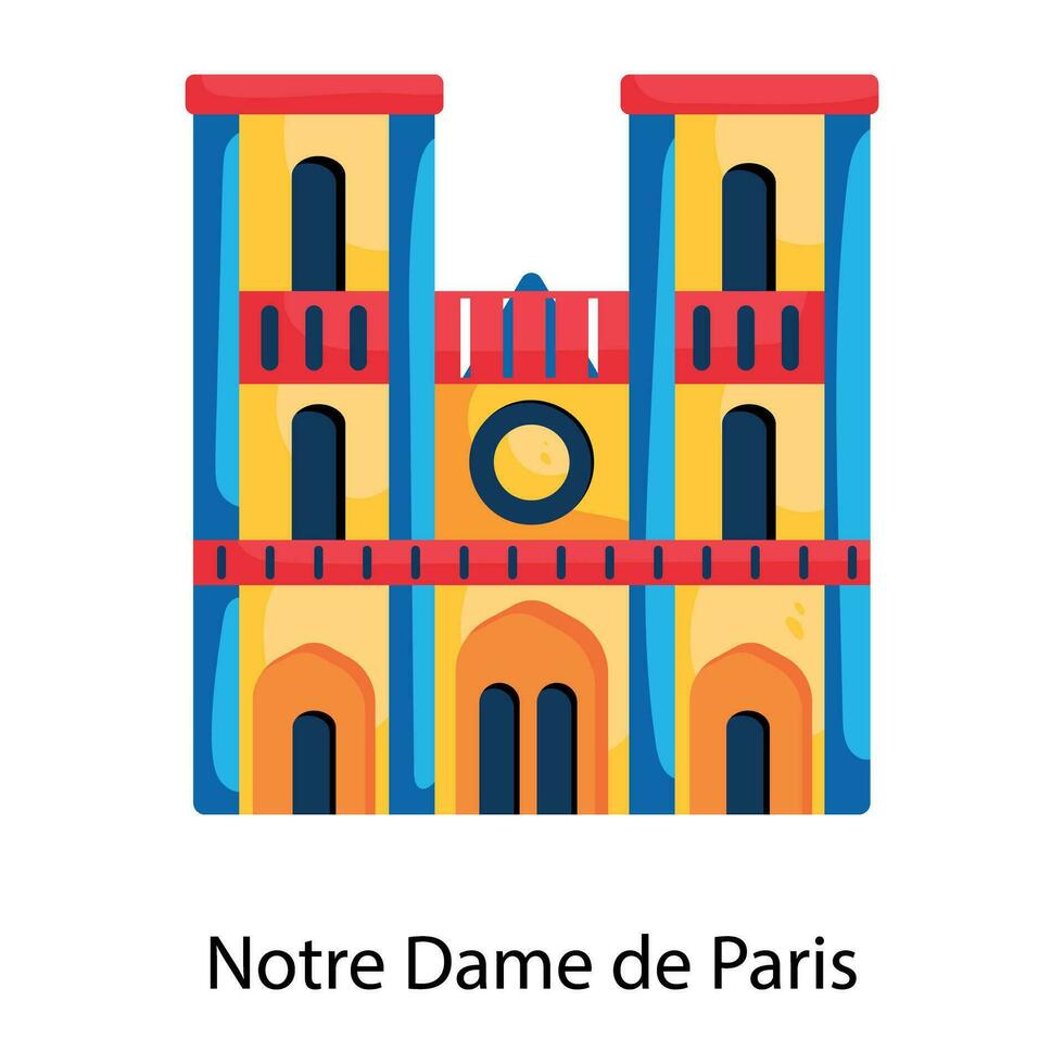 Notre Dame in Parijs vector