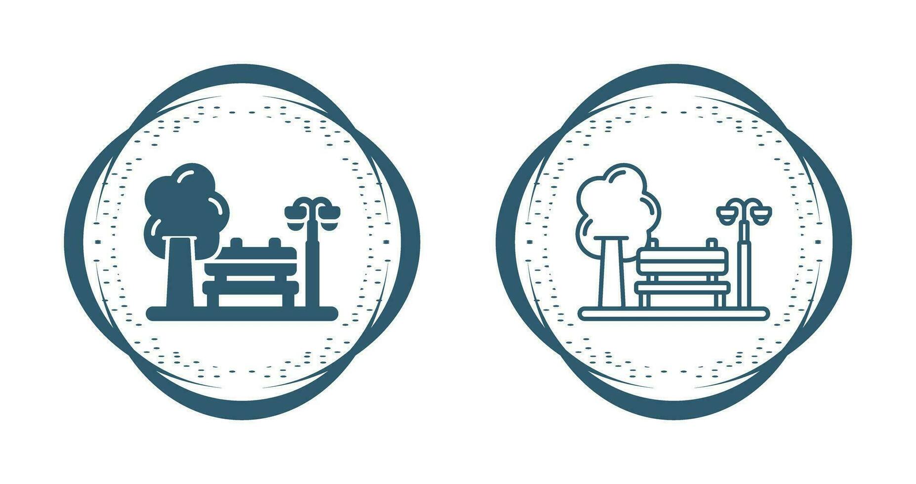 park vector pictogram